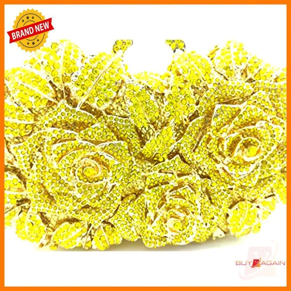 Mini Crystal Evening Clutch with Detachable Straps for Formal Events